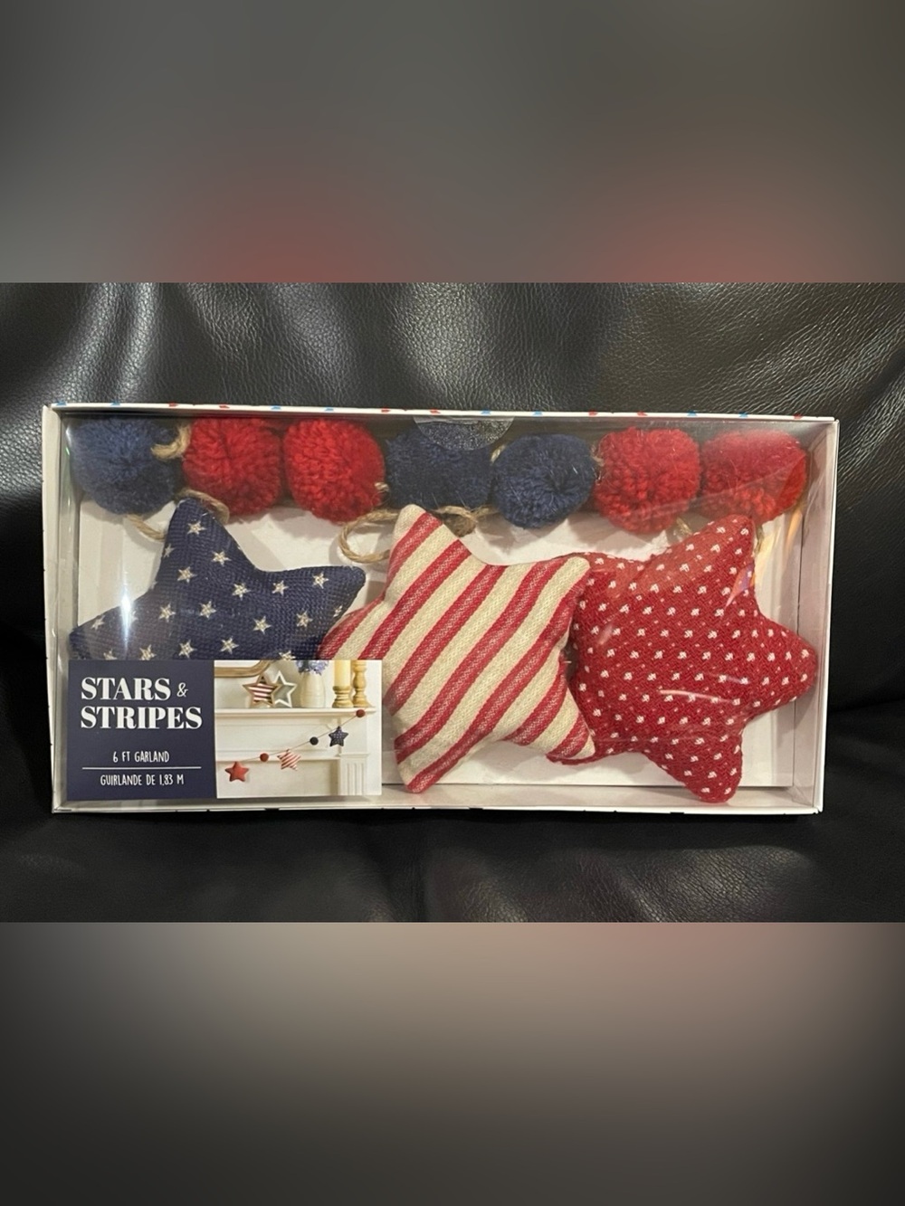 Stars and Stripes Patriotic Garland Stars - Patriotic Stars Garland